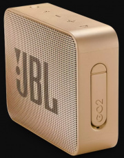 Колонка JBL GO 2 (3W, портативная, аккумулятор 730mAh, до 5ч, Bluetooth v.4.1, микрофон, громкая связь, AUX, защита от воды, pearl champagne)