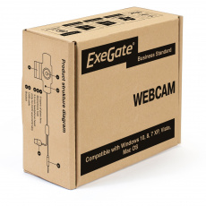 Web-камера ExeGate GoldenEye C270 (EX286180RUS) (640x480p, микрофон, универсальное крепление, black)