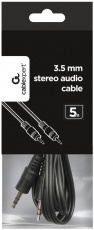 Кабель аудио 3.5mm Jack (m) - 3.5mm Jack (m) 5.0m (CCA-404-5M, black) Cablexpert