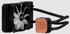 Водяное охлаждение Aerocool Pulse L120F (1150/1151/1155/1156/1200/1366/2011-V3/2066/775/AM2/AM3/AM4/FM1/FM2, Радиатор: Al, Водоблок: Cu, вентилятор: 120mm, 600-1800rpm, 11-32dBa, 4pin, PWM, Помпа: керамический подшипник (80 000 часов), 2800rpm, 25dBa, 3pi