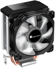 Вентилятор JONSBO CR-1200E (1150/1151/1155/1156/1200/1700/775/FM1/FM2/AM2/AM3/AM4/AM5, 92mm, Al, 2000rpm, 27dBa, 2 тепловые трубки, DTH, 3pin, 95W, rainbow LED, black) RTL