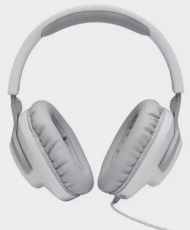 Наушники JBL QUANTUM 100 (полноразмерные закрытые, с микрофоном, регулятор, 1.2m, игровые, white)