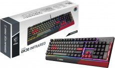 Клавиатура MSI Vigor GK30 INFRARED (USB, регулируемая подсветка, игровая, мультимедийная, 1.8m, black)