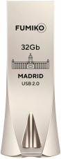 Флеш накопитель USB 2.0 32Gb FUMIKO MADRID (FMD-04, silver)