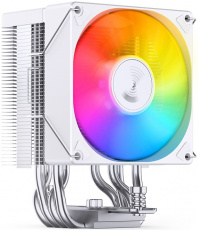 Вентилятор JONSBO CR-1400 EVO ARGB (1150/1151/1155/1200/1700/AM4/AM5, 92mm, Hydro, Al, 800-2200rpm, 22-34dBa, 4 тепловые трубки, DTH, 4pin, PWM, ARGB LED, 130W, white) RTL