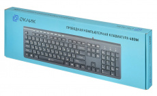 Клавиатура Oklick 480M (USB, мультимедийная, black)