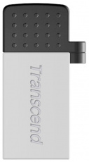 Флеш накопитель USB 2.0 32Gb Transcend JetFlash 380S (TS32GJF380S, OTG, silver)
