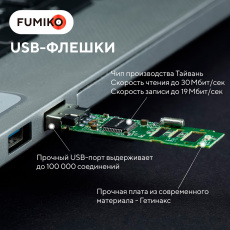 Флеш накопитель USB 2.0 32Gb FUMIKO MOSCOW (FMW-19, 30MB/s, green)