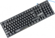Клавиатура QUMO Unicorn K01 (USB, радужная подсветка, утяжелённая, игровая, black)