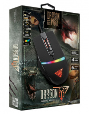 Мышь QUMO Dragon Eye M54 (USB, optical, 3200dpi, игровая, 4 цвета подсветки, black)