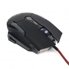 Мышь Gembird MG-600 (USB, optical, 3200dpi, игровая, подсветка, 1.8m, black)