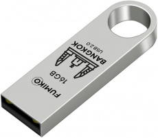 Флеш накопитель USB 2.0 16Gb FUMIKO BANGKOK (FBK-03, silver)