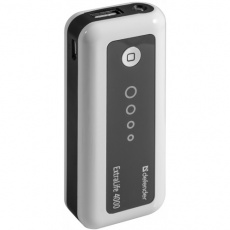 Внешний аккумулятор Defender ExtraLife 4000 (4000mA, USB 2.0, белый)