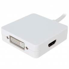 Конвертер mini Display Port (m) (Apple MacBook Pro) -> VGA (f) / HDMI (f) / DVI (f) (0.15m, white)
