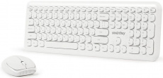 Клавиатура+мышь беспроводные Smartbuy (SBC-666395AG-W, white)