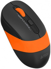 Мышь беспроводная A4Tech Fstyler FG10S (optical, 2000dpi, AA, бесшумный клик, black-orange)
