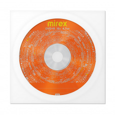Диск DVD+R Mirex (4.7Gb, 16x, 1шт., конверт)