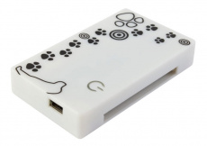 Карт-ридер PC Pet 24-in-1 (CR-215DWH, SDHC, microSD, M2, MS, MMC, CF, xD, Dog-White, USB 2.0)