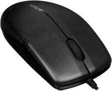 Мышь A4Tech OP-530NUS (USB, optical, 1200dpi, бесшумный клик, 1.5m, black)