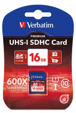 Карта памяти SD Card 16Gb Verbatim (Class 10 UHS-1)