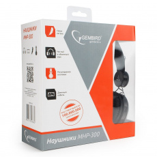 Наушники Gembird MHP-300 (накладные закрытые, без микрофона, 1.5m, black)