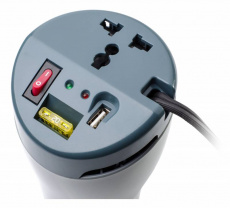 Преобразователь напряжения Ippon 300 Tumbler (12V входное, 220V выходное напряжение, в прикуриватель, USB 2.1A, мощность 300W)
