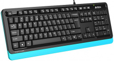 Клавиатура A4Tech Fstyler FKS10 (USB, мультимедийная, black-blue)