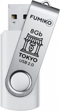 Флеш накопитель USB 2.0 8Gb FUMIKO TOKYO (FTO-22, 30MB/s, white)