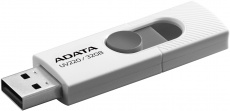 Флеш накопитель USB 2.0 32Gb ADATA UV220 (AUV220-32G-RWHGY, white-grey)