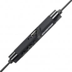 Гарнитура Digma BT-05 (затычки, беспроводная, Bluetooth 4.2, с микрофоном, до 4 часов работы от батареи, black-red)
