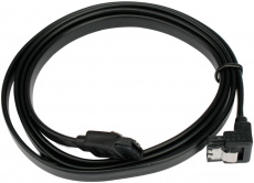 Кабель интерфейсный SATA 1.0m (CC-SATAM-DATA90-BL-100CM, угловой разъём, защёлки, black) Cablexpert