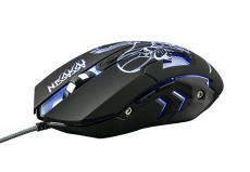 Мышь Qumo Assassin M33 (USB, optical, 3200dpi, 4 цвета подсветки, 1.65m, black)