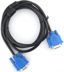 Кабель SVGA Pro 15m/15m 3.0m (CC-PVGA-3M, соединительный, 2 ферритовых фильтра, black) Cablexpert