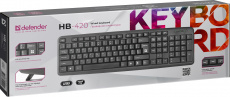 Клавиатура Defender HB-420 (USB, кнопки управления питанием ПК, 1.5m, black)