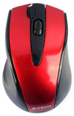 Мышь беспроводная A4Tech G9-500F-3 (optical, 2000dpi, AA, red)