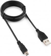 Кабель USB 2.0 Am - mini USB 1.8m (GCC-USB2-AM5P-1.8M, black) Гарнизон