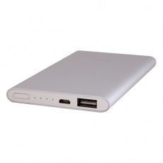 Внешний аккумулятор Xiaomi (NDY-02-AM, литий-ионный, 5000mAh, USB - 2.1A, вход 2А, кабель 0.15m - microUSB, металлический, silver)