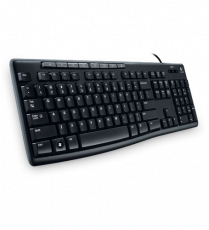 Клавиатура Logitech K200 Media (USB, мультимедийная, black)
