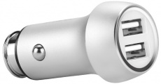 Зарядное устройство от прикуривателя hoco Z7 Transformer (12/24V - USB, 2*USB, 2.4А, быстрая зарядка, silver)