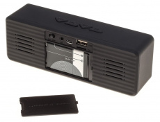 Колонки Oklick OK-30 (6W, портативные, аккумулятор 600mAh, Bluetooth, микрофон, громкая связь, AUX, USB, MicroSD до 32Gb, FM, MP3, black)