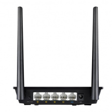 Роутер ASUS RT-N11P B1 (300Mbps, 2.4GHz, 4 ports, 100Mbps, 2 внешние несъёмные антенны 5dBi, black)