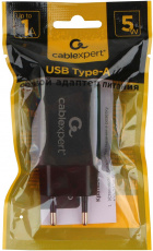 Адаптер питания Cablexpert MP3A-PC-21 (100-240V - USB, 5V, 1А, 5W, black)
