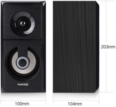 Колонки FUMIKO CONDOR (6W, USB, подсветка, black)