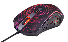 Мышь QUMO Valhalla M35 (USB, optical, 3200dpi, игровая, 4 цвета подсветки, soft-touch, 1.65m, black)
