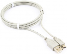 Кабель USB 2.0 Am - mini USB 1.8m (CC-USB2-AM5P-6-N, медь, grey) Cablexpert