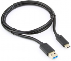 Кабель USB 3.0 Am - USB3.0 Type-C 1.0m (CCP-USB3-AMCM-1M, 3A, 36W, быстрая зарядка, QC3.0, двойное экранирование, black) Cablexper