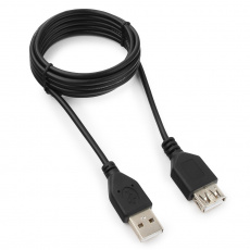 Кабель USB 2.0 Am - Af удлинительный 1.0m (GCC-USB2-AMAF-1M, black) Гарнизон