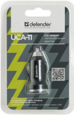 Зарядное устройство от прикуривателя Defender UCA-11 (1 USB разъём, 1A, black)