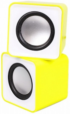 Колонки Smartbuy MINI SBA-2820 (5W, USB, white-yellow)