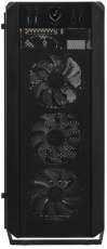 Корпус ARDOR GAMING Rare M1 (без БП, ATX, USB3.0, 3x RGB Fan + 1x black Fan, black)